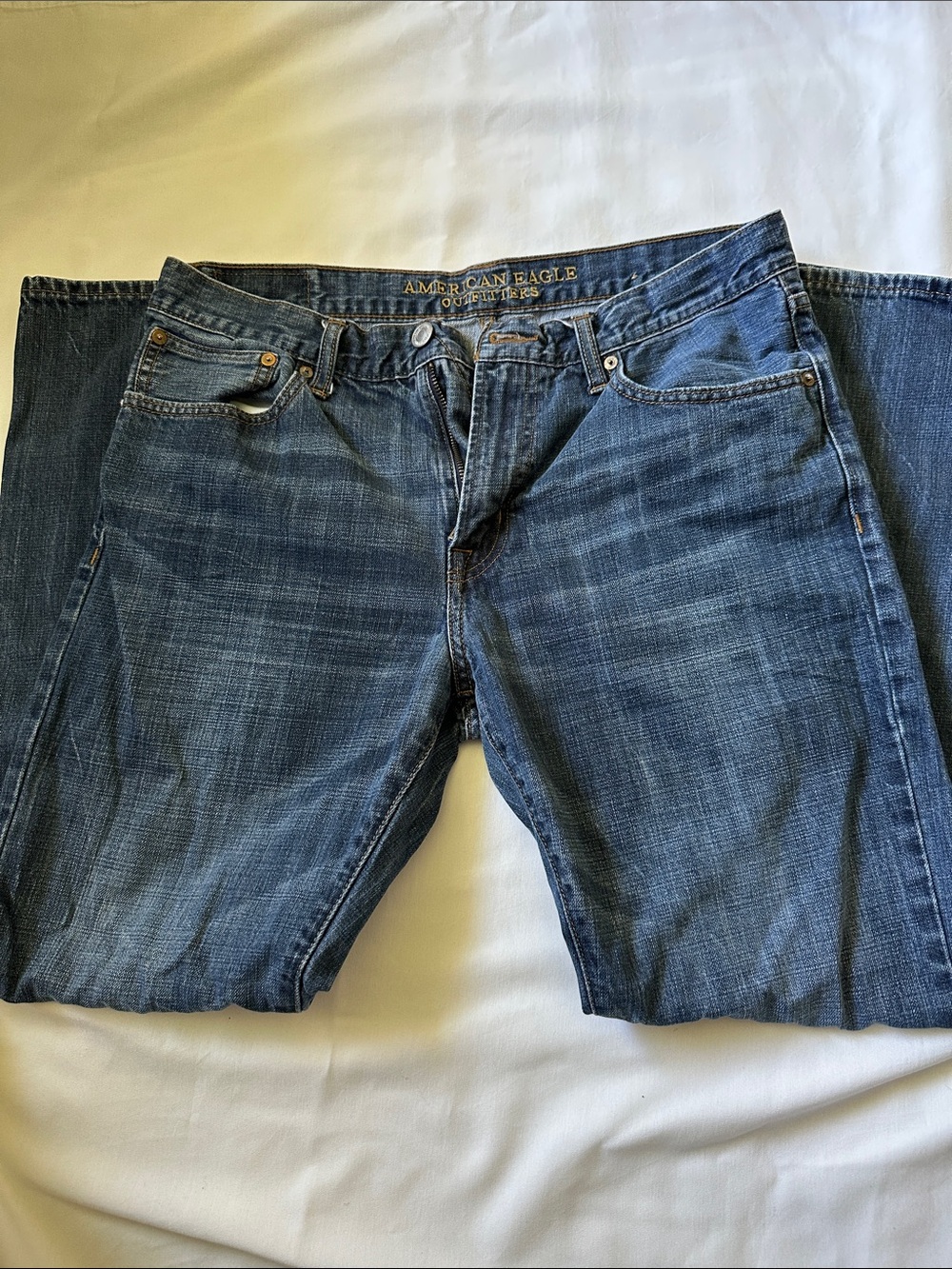 American Eagle Outfitters Men’s Dark Blue Straight Jeans